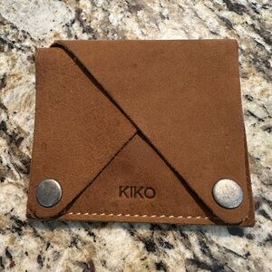 Kiko Tan Suede Card & Key Holder